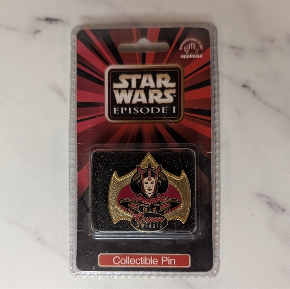 Star Wars Jewelry - 🖤 Star Wars Episode I Vintage Collectible Pin NEW Queen Amidala